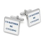 I'd Rather Be Cycling Cufflinks