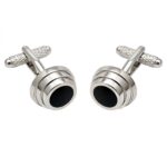 Tuxedo Rhodium Cufflinks