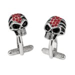 Skull (Red Gemstones) Cufflinks