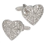Silver Heart Cufflinks