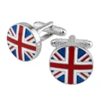 Union Jack Round Cufflinks