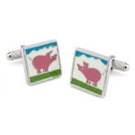 Pinky Pig Cufflinks
