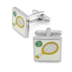 Tennis Racket & Ball Cufflinks