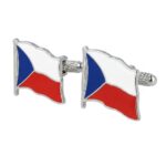 Flag of Czech Republic (Wavy) Cufflinks
