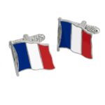 France Flag (Wavy) Cufflinks