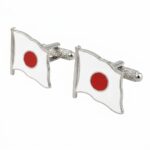 Japan Flag (Wavy) Cufflinks