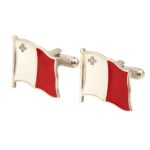 Malta Flag (Wavy) Cufflinks