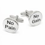No Pain No Gain Cufflinks
