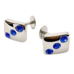 Blue Crystals Cufflinks