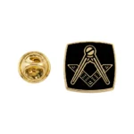 Masonic Black Lapel Pin
