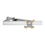 Golf Ball & Clubs Tie Bar