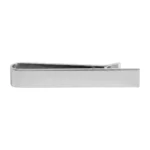 Brush Rhodium Tie Slide