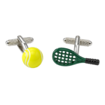 Tennis Racket & Ball Cufflinks