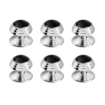 6 Rhodium Shirt Studs