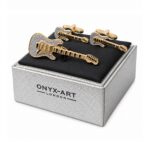 Electric Guitar Tie Bar & Cufflinks Set