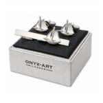 Yacht Tie Bar & Cufflinks Set