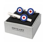 Roundel Tie Bar & Cufflinks Set