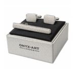 Artisan Hammered Tie Bar & Cufflinks Set