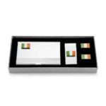 Flag of Ireland Business Card Holder + Money Clip + Cufflinks Set
