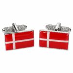 Denmark Flag Cufflinks
