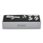 Propeller Cufflinks-Lapel Pin-Tie Bar Set