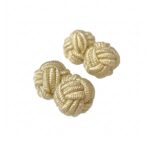 Yellow Knot Cufflinks