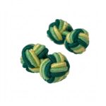 Green & Yellow Knot Cufflinks