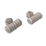Lilac & Mint Barrel Knot Cufflinks
