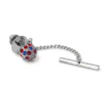 Multi Crystal Tie Pin