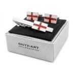 St. George's Cross Tie Bar & Cufflinks Set