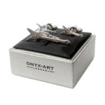 Flying V Guitar Tie Bar & Cufflinks Set