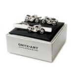 Motor Bike Tie Bar & Cufflinks Set