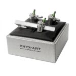 Ice Bucket / Champagne Tie Bar & Cufflinks Set