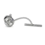 Clear Crystal Tie Pin
