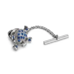 Skull & Cross Bone - Sapphire Crystal Tie Pin