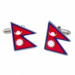 Nepal Flag Cufflinks