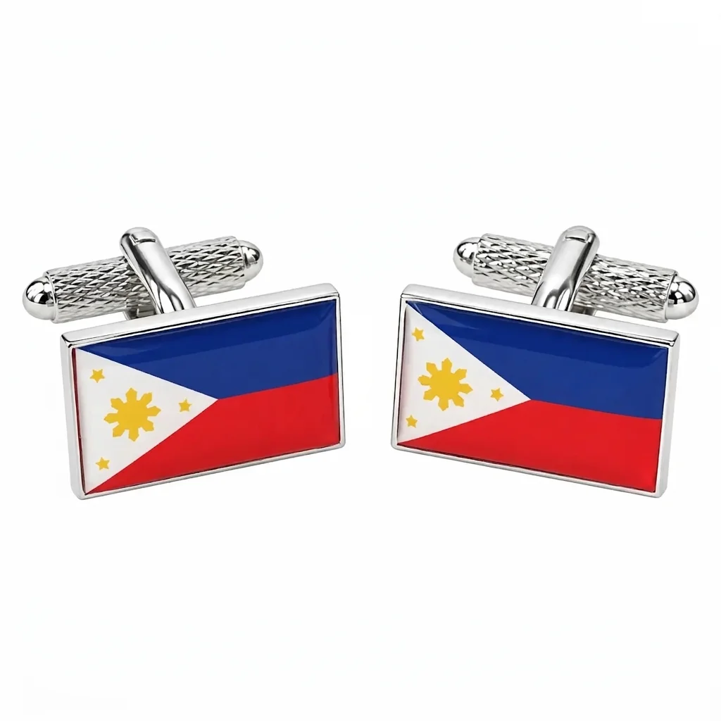 Philippines Flag Cufflinks - Image 1