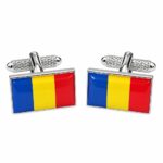 Romania Flag Cufflinks