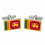 Sri Lanka Flag Cufflinks