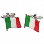 Italy Flag (Wavy) Cufflinks