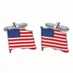 USA Flag (Wavy) Cufflinks