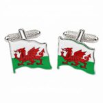 Wales Flag (Wavy) Cufflinks