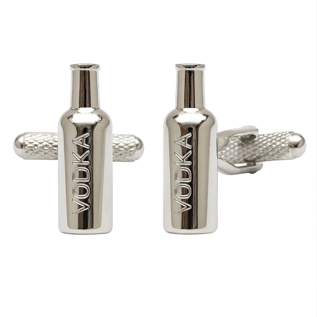 Vodka Bottle Cufflinks - Image 1