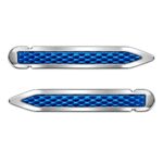 Rhodium Blue Collar Stiffeners