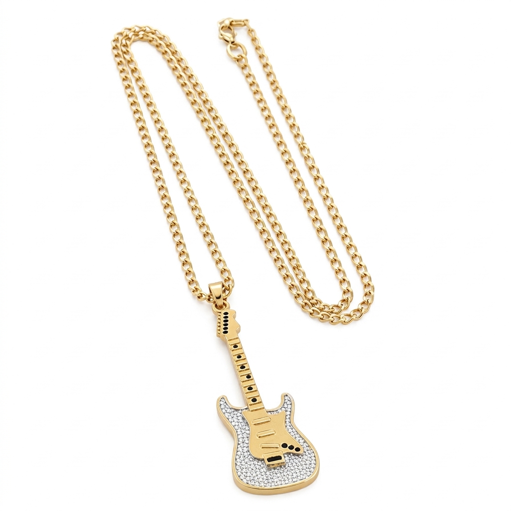 Electric Guitar Pendant - Image 1