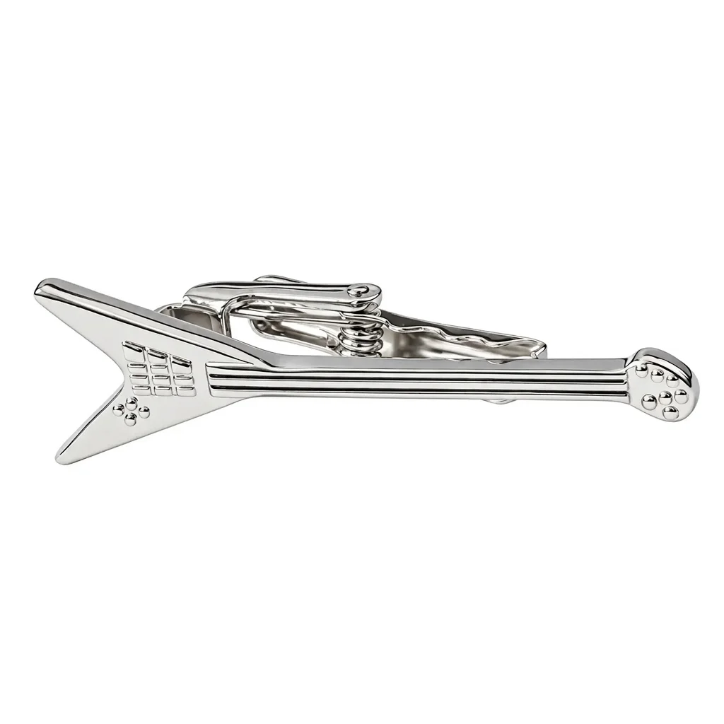 Flying V Guitar Tie Bar - Image 1